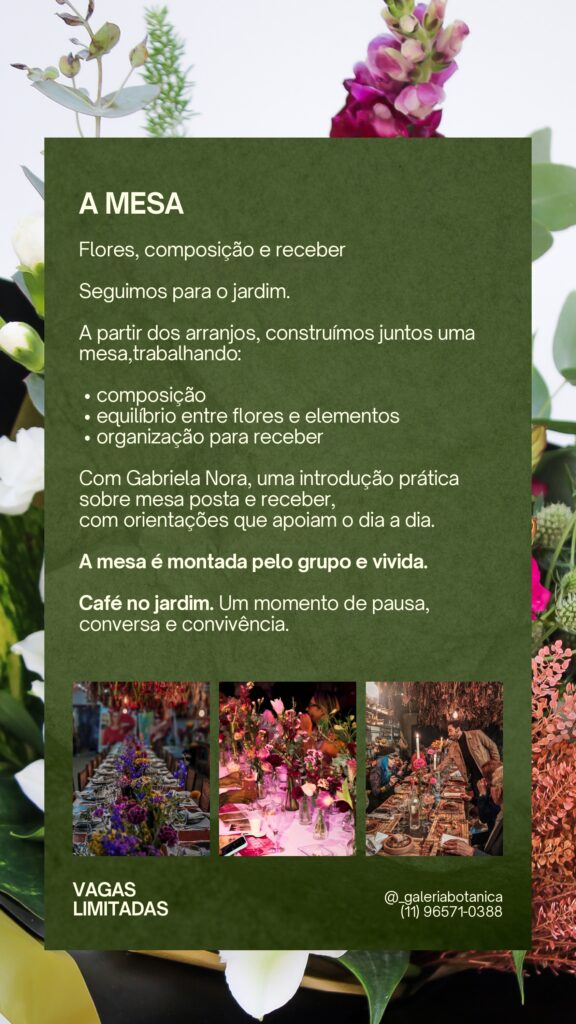 Galeria Botânica|Imersão Floral 2016